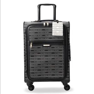Victoria's Secret Black and White Logo Carryon